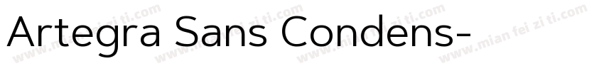 Artegra Sans Condens字体转换